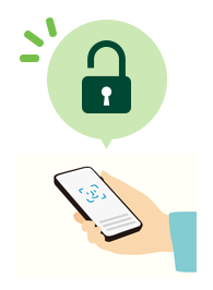 スマホのロックを解除! イメージ