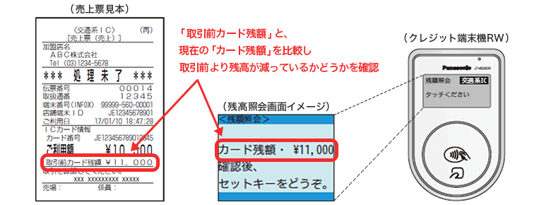 残高確認 イメージ