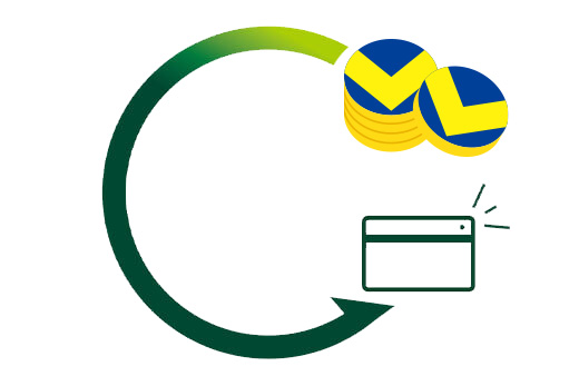 お支払い金額にキャッシュバックする