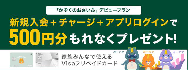 500円分もれなくもらえる！デビュープランがおトク