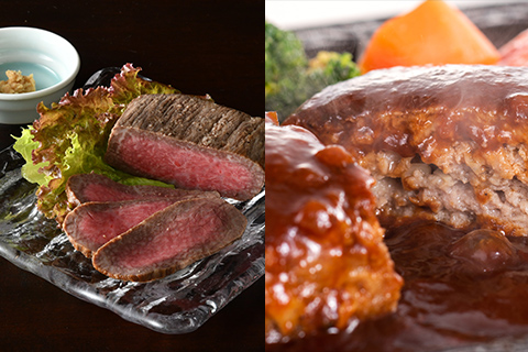 松阪まるよし 松阪牛ローストビーフ＆ハンバーグ3個セット イメージ