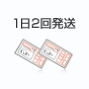 1日2回の発送でスピードアップ