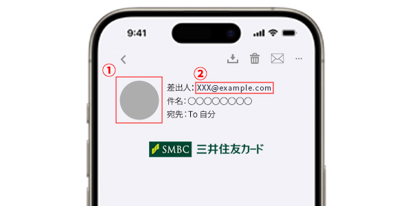 不審なメールの見分け方　イメージ