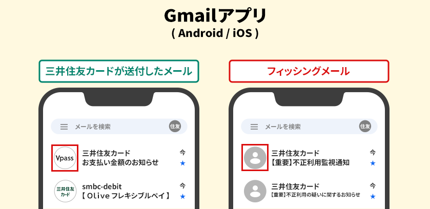 Gmailアプリ( Android /iOS)
