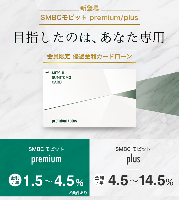 SMBCモビット  premium／plus
