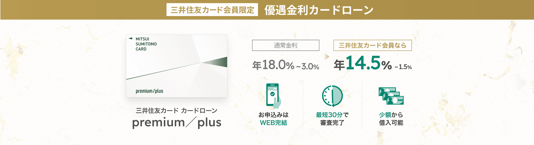 SMBCモビット  premium／plus