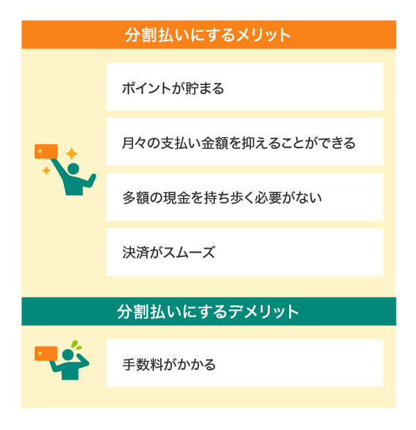 分割払いのメリットとデメリット