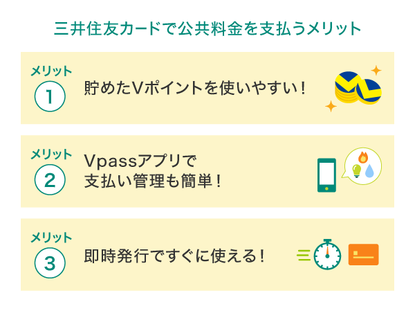 三井住友カードで公共料金を支払うメリット