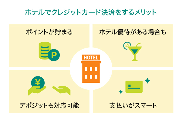 ホテルでクレジットカード決済をするメリット