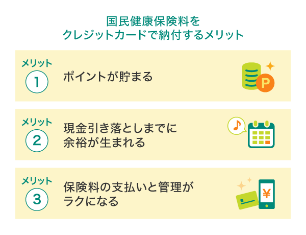 国民健康保険料をクレジットカードで納付するメリット