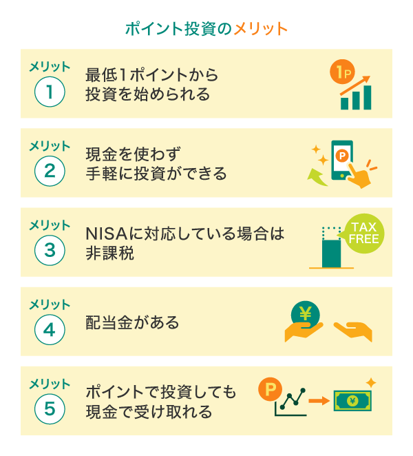 ポイント投資のメリット