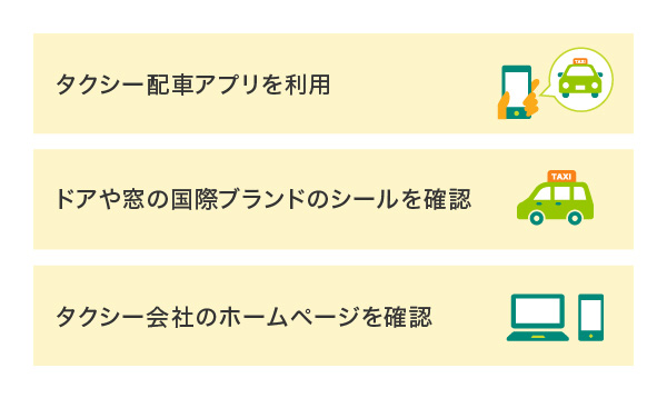 クレジットカードでタクシーを使うには