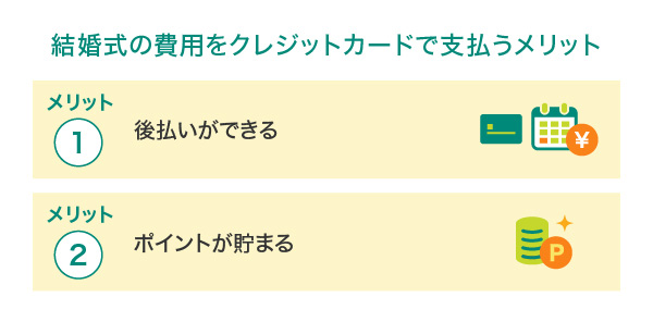 結婚式の費用をクレジットカードで支払うメリット