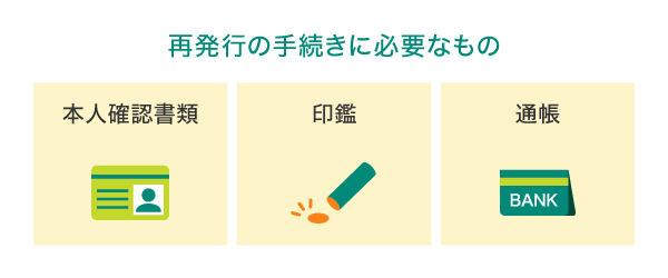 再発行の手続きに必要なもの