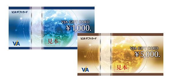 商品券タイプの「VJAギフトカード」