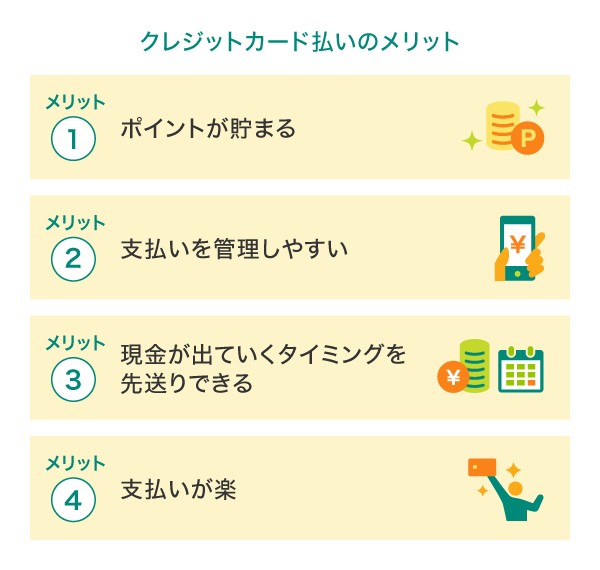 水道料金をクレジットカードで支払うメリット