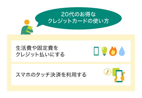 20代のお得なクレジットカードの使い方