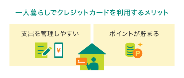 一人暮らしでクレジットカードを利用するメリット