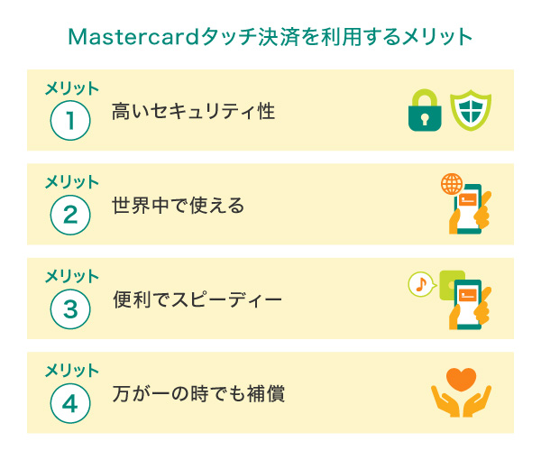 Mastercardタッチ決済を利用するメリット