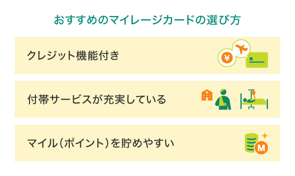 おすすめのマイレージカードの選び方