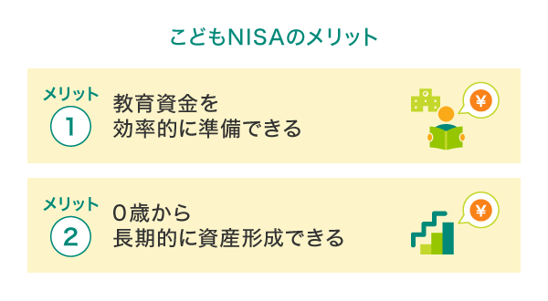 こどもNISAのメリット