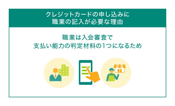クレジットカードの申し込みに職業の記入が必要な理由