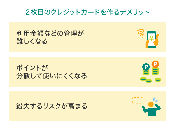 2枚目のカードを作るデメリット