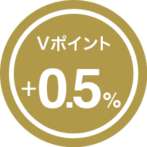 ポイント＋0.5％