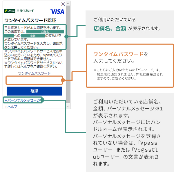 パスワード入力画面 イメージ