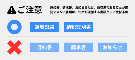 領収証書など