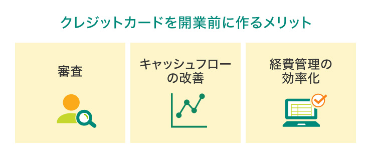 クレジットカードを開業前に作るメリット