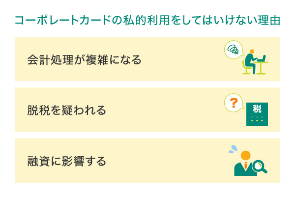 コーポレートカードを私的利用してはいけない理由