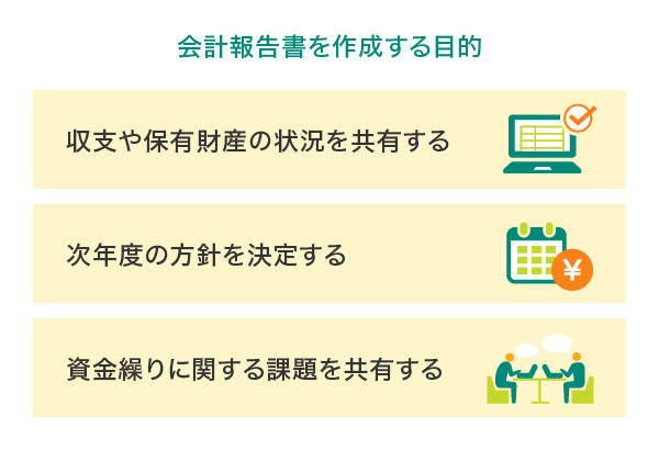 会計報告書を作成する目的