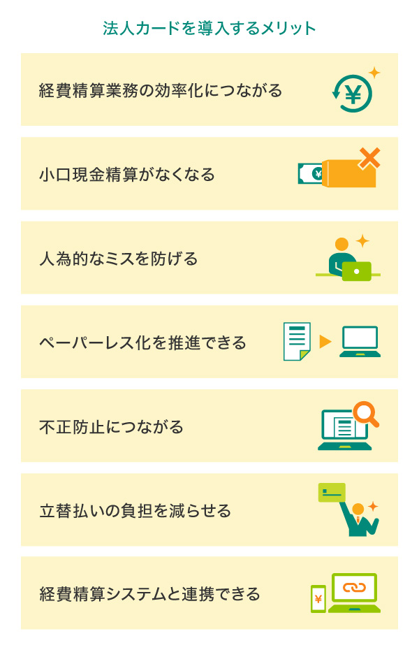 法人カードを導入するメリット