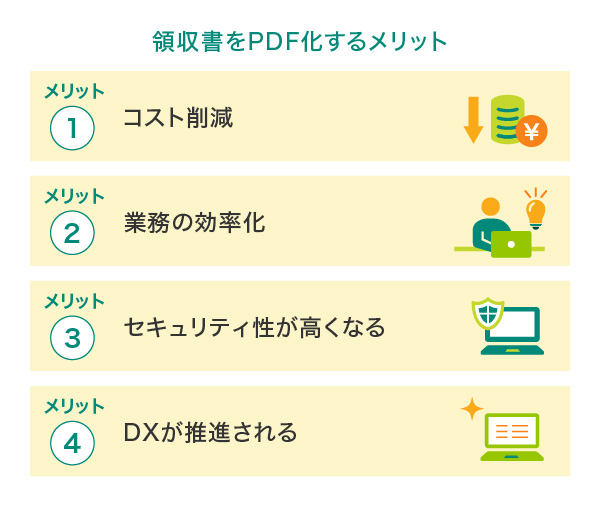 領収書をPDF化するメリット