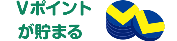 毎月の積立額に応じてVポイントが貯まる