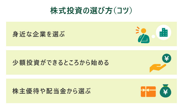 株式投資初心者が覚えておきたい選び方(コツ)