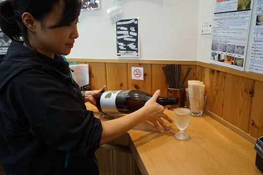 角打ち(立ち飲み)スペース