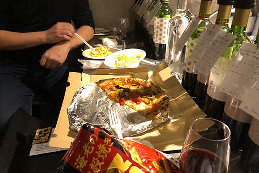 宅配ピザの写真