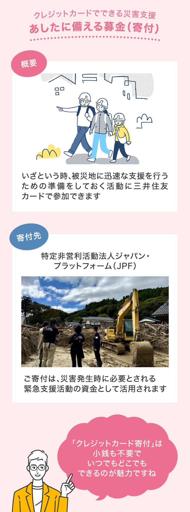 あしたに備える募金（寄付）