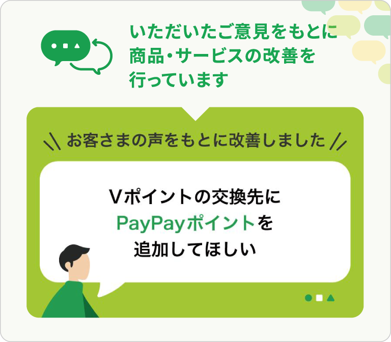 Vポイントの交換先にPayPayポイントを追加してほしい