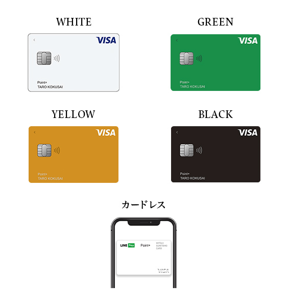 Visa LINE Payクレジットカード（P+） イメージ