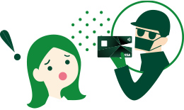 不正な取引を検知し、すぐにお知らせ イメージ