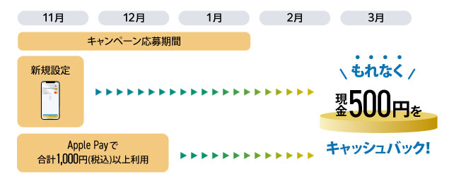 キャッシュバック時期 イメージ
