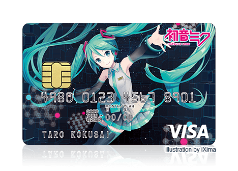 初音ミク カード クレジットカードの三井住友visaカード