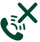 原則電話・郵送物なし