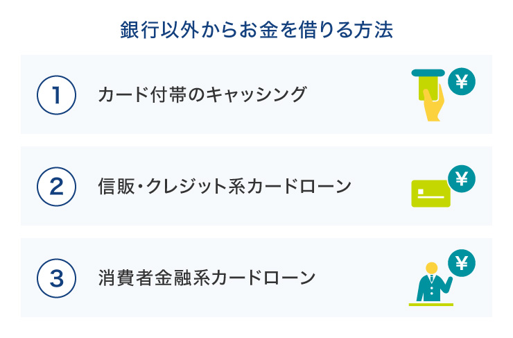 銀行以外からお金を借りる方法