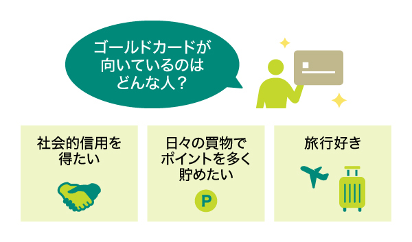 ゴールドカードが向いている人の特徴