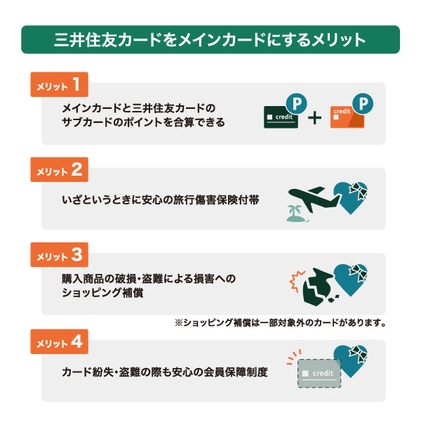 三井住友カードをメインカードにするメリット
