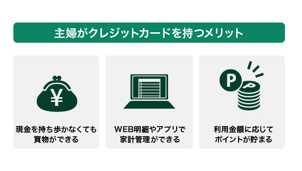 主婦がクレジットカードを持つメリット